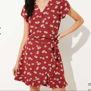Loft Floral Wrap Skort Romper/Dress